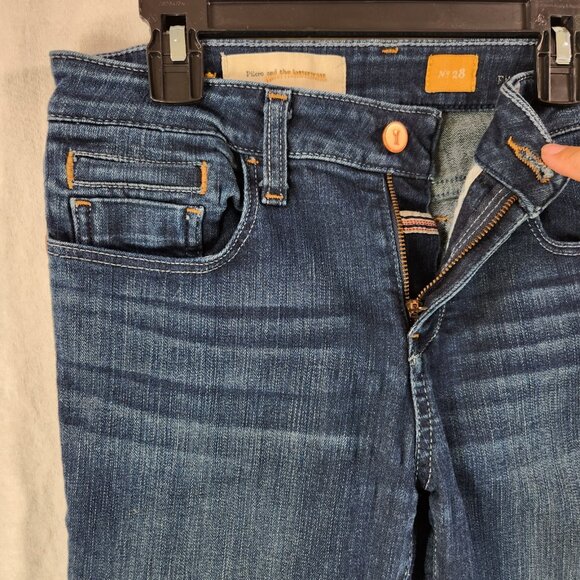 Anthropologie Pilcro Letterpress Cropped Jeans Size 28 Stet Fit Mid Rise - Picture 8 of 15